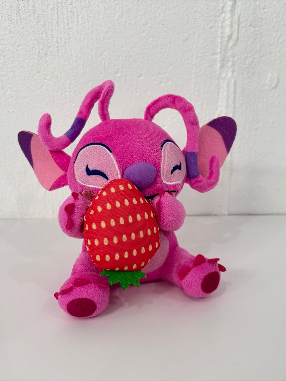 Disney Stitch 7” Angel with Strawberry Plush